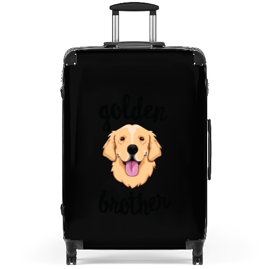 Golden Retriever Brother Sibling Family Dog Suitcases