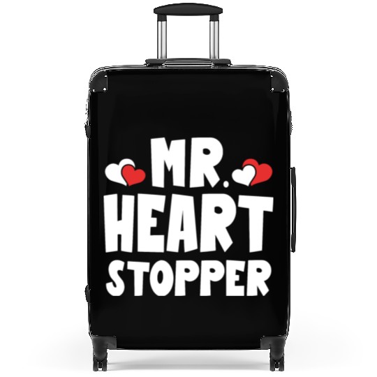 Mr Heart Stopper Funny Boyfriend Valentine's Day Suitcases