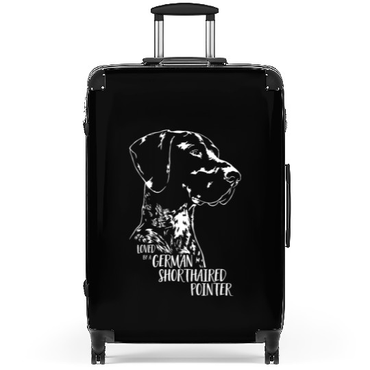 Loved by a German Shorthaired Pointer dog mom Suitcases