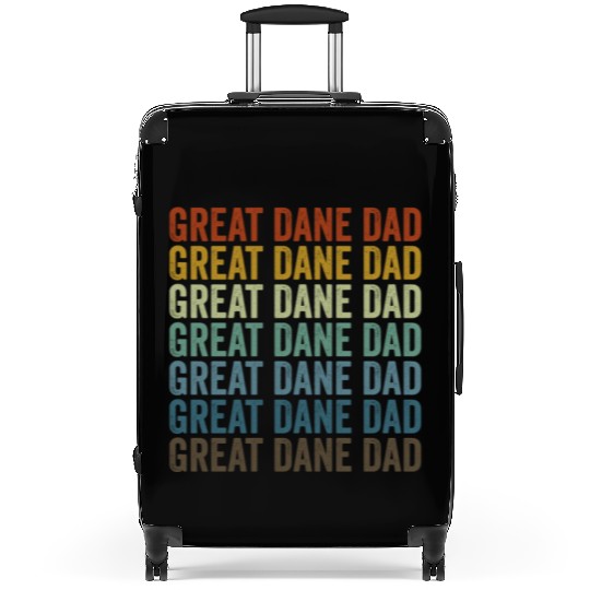 Great Dane Dad Great Dane Dog Lover Dog Dad Suitcases