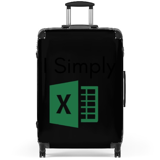 I Simply Excel Funny Accountant Spreadsheets Suitcases