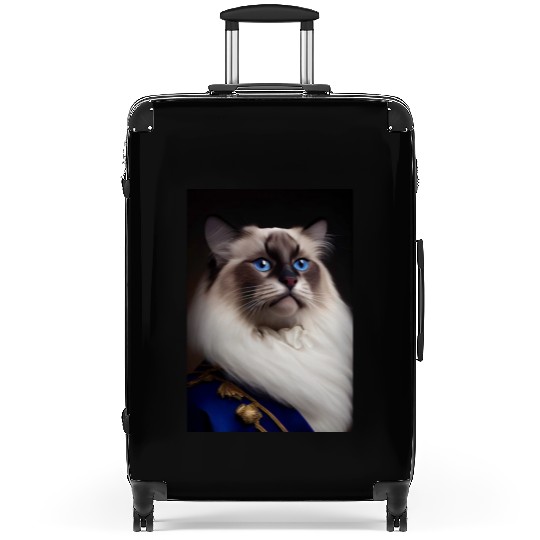 Birman Cat Breed Portrait Royal Renaissance Animal Suitcases