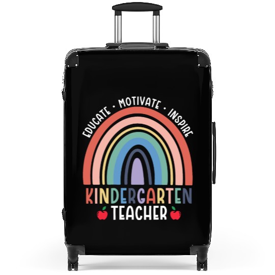 Educate Motivate Inspire Kindergarten Teacher Suitcases