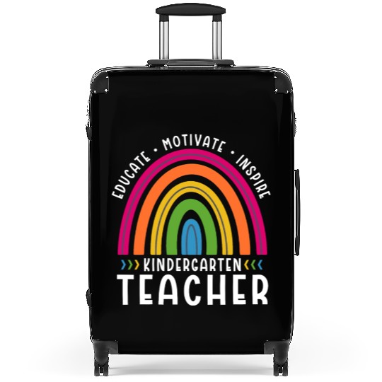 Educate Motivate Inspire Kindergarten Teacher Suitcases