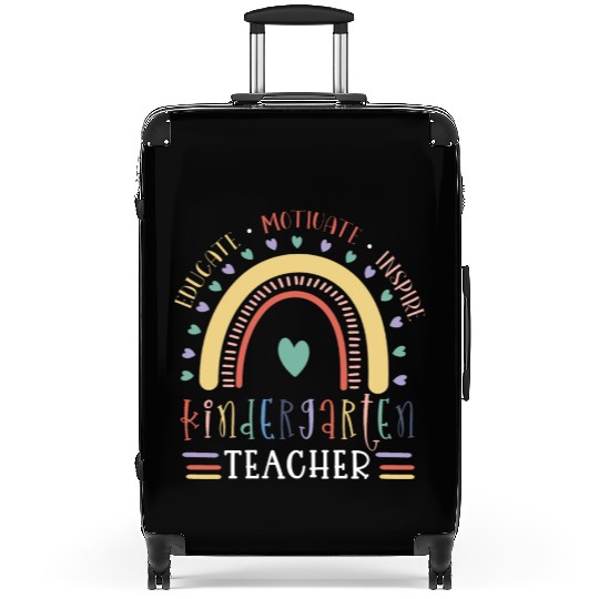 Educate Motivate Inspire Kindergarten Teacher Suitcases