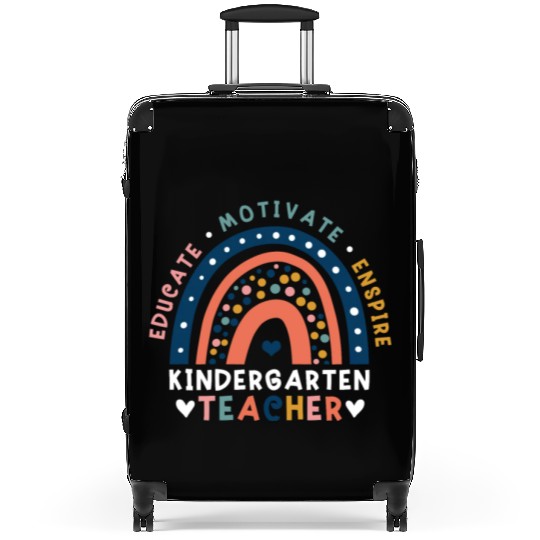 Educate Motivate Inspire Kindergarten Teacher Suitcases