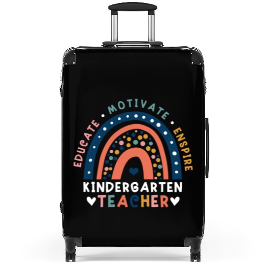 Educate Motivate Inspire Kindergarten Teacher Suitcases