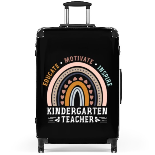 Educate Motivate Inspire Kindergarten Teacher Suitcases