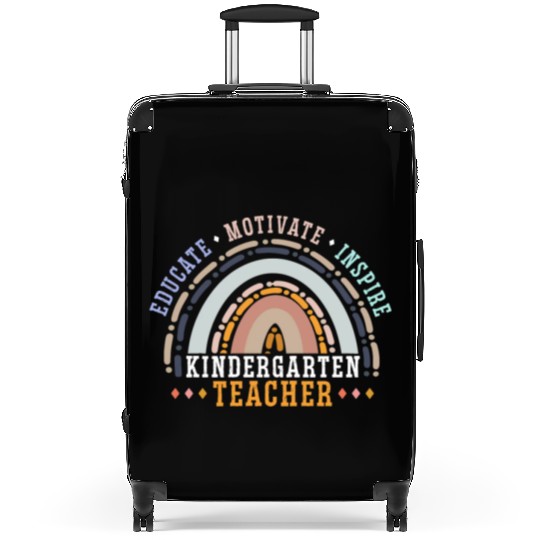 Educate Motivate Inspire Kindergarten Teacher Suitcases