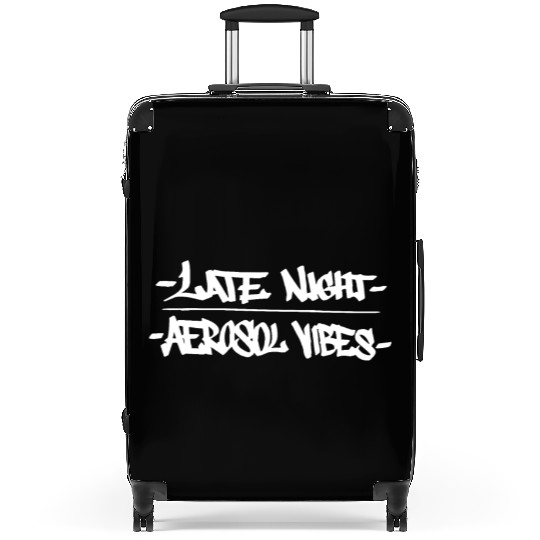 Late Night Aerosol Vibes Graffiti Handstyle Hip Ho Suitcases