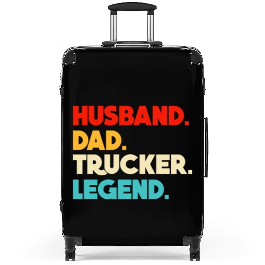 Husband Dad Trucker Legend Suitcases