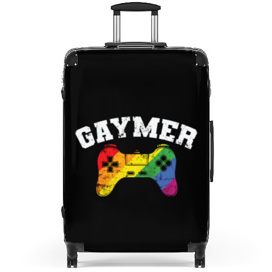 Gamer Controller Gaymer LGBT Pride Suitcases