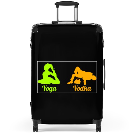 Difference Between Yoga And Vodka St Patricks Day Suitcases