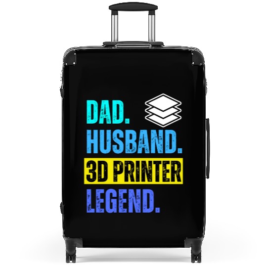 Dad Husband 3D Printer Legend Suitcases
