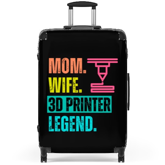 Mom Wife 3D Printer Legend Suitcases