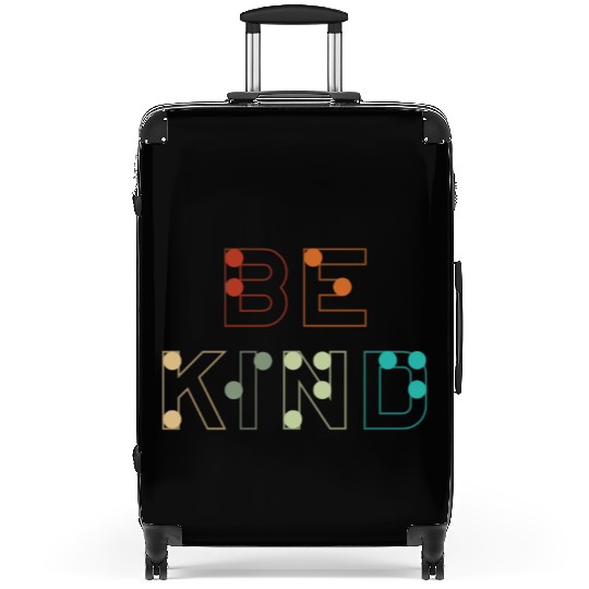 Retro Kindness Braille Language Braille Alphabet Suitcases