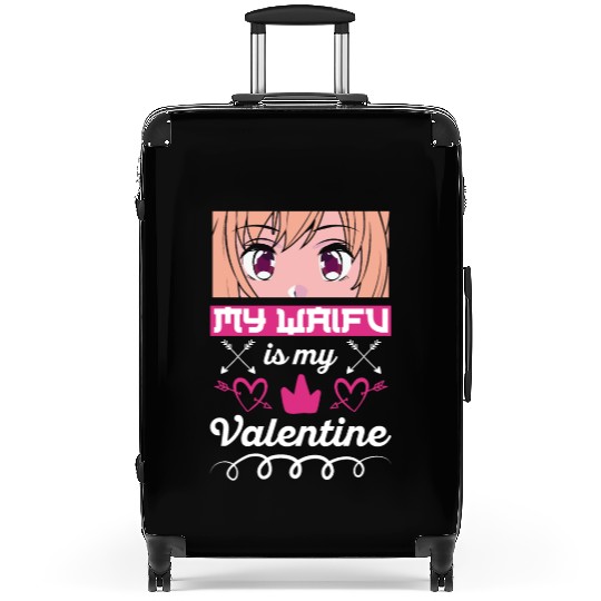 My Waifu is my Valentine Anime Suitcases
