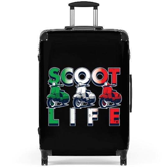 Motorcyclists Scooter Life Motorbike Motorcross Suitcases