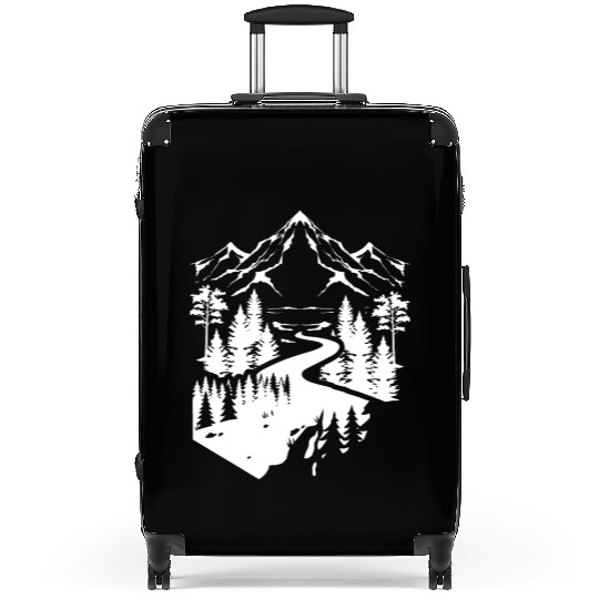 Outdoor Nature Mountains Trees Wildlife Forest Hik Suitcases