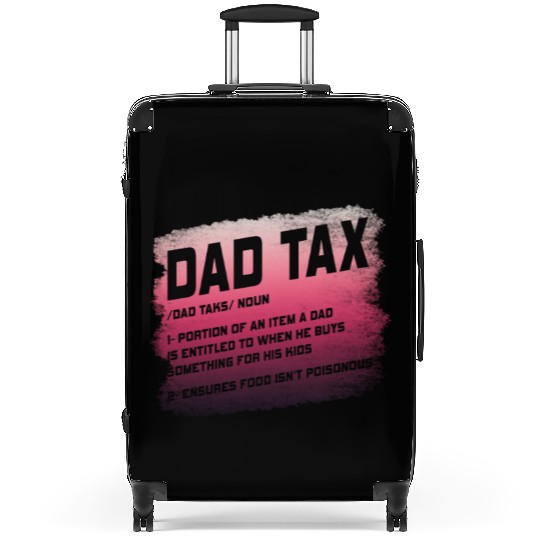 Vintage Dad Tax Definition Men Funny Father's Day Suitcases