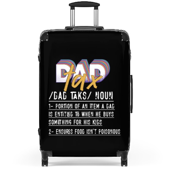 Vintage Dad Tax Definition Men Funny Father's Day Suitcases