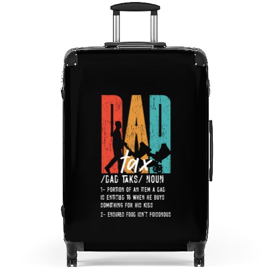 Vintage Dad Tax Definition Men Funny Father's Day Suitcases