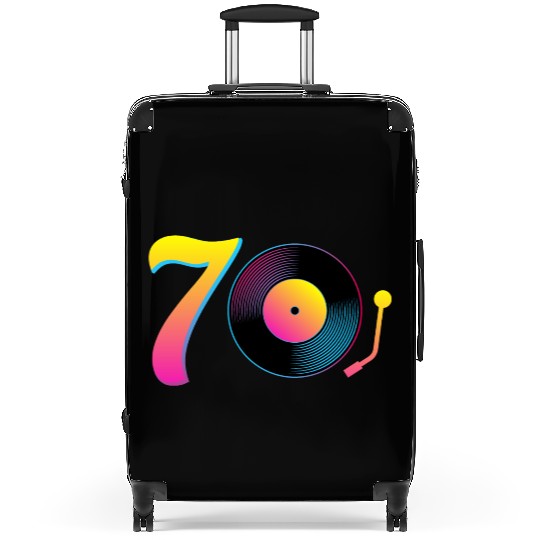 70s Vinyl Record Music Seventies Vibe Retro Musici Suitcases