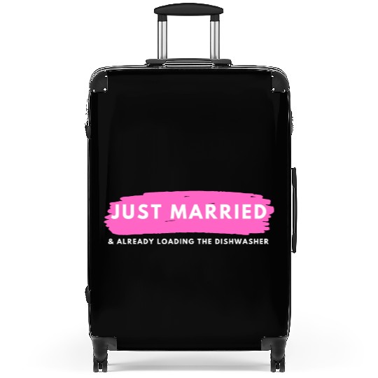 Just Married Suitcases