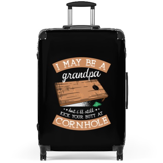 I'll Still Kick Your Butt At Cornhole Grandpa Suitcases