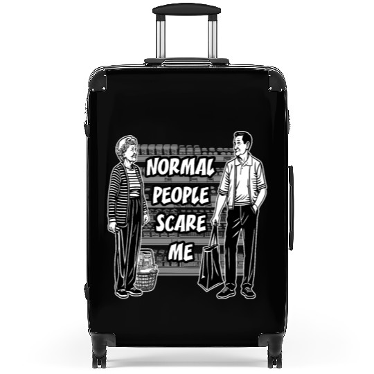 Normal people scare me Suitcases