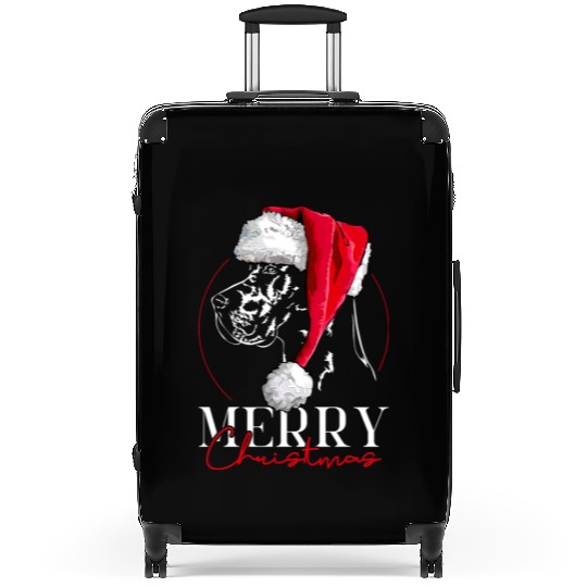Santa Great Dane Dog Christmas Wilsigns Suitcases