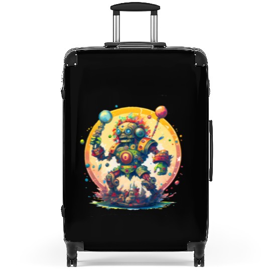 Inca,Maya robot warrior Suitcases