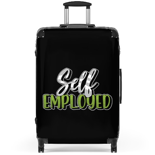 Self Employed Boss Freelancer Work Job Suitcases