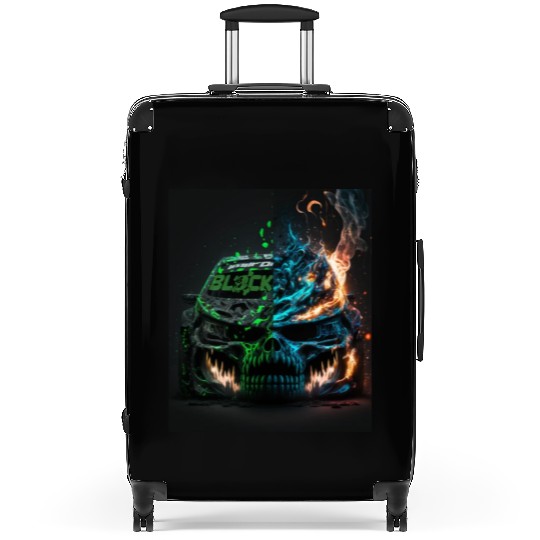 Racing Skulls Ken block Suitcases