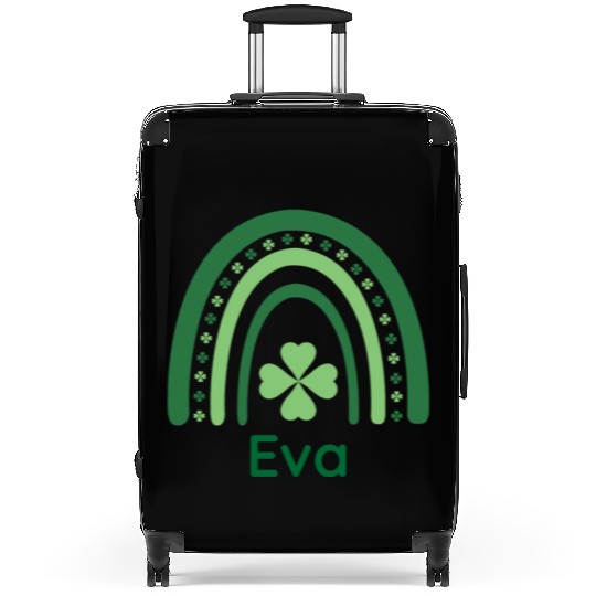 Eva Clover Charm Boho Rainbow Suitcases