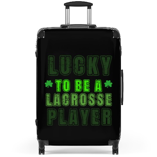 Lucky Lacrosse Player, St Patrick's Day Gift Suitcases