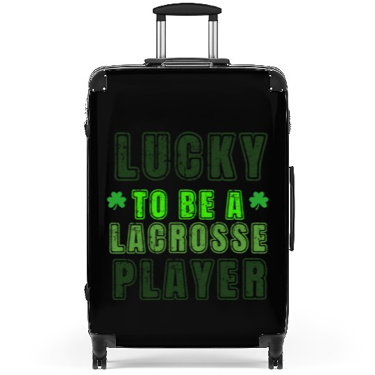 Lucky Lacrosse Player, St Patrick's Day Gift Suitcases