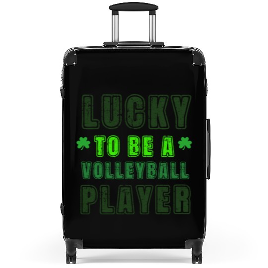 Lucky Volleyball Player, St Patrick's Day Gift Suitcases