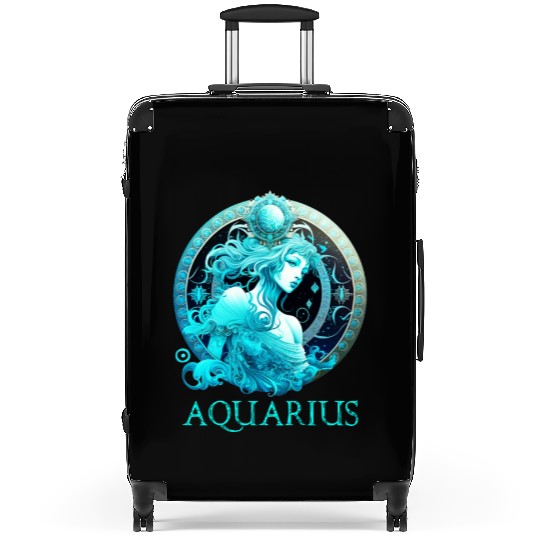 Embrace Your Aquarius Identity: Aquarius Pride Zod Suitcases