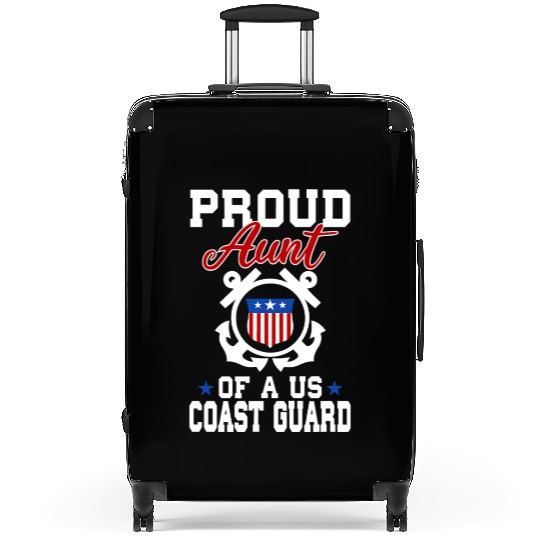 Proud US Coast Guard Aunt Suitcases
