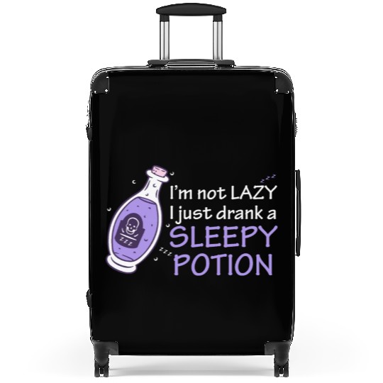Funny Witch Procrastinating Sleep Potion Pagan Wit Suitcases