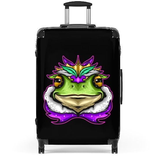 Frog King Or Frog Prince With Royal Fur For Mardi Suitcases