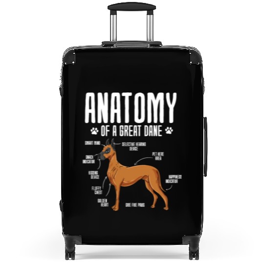 Anatomy Of A Great Dane Suitcases