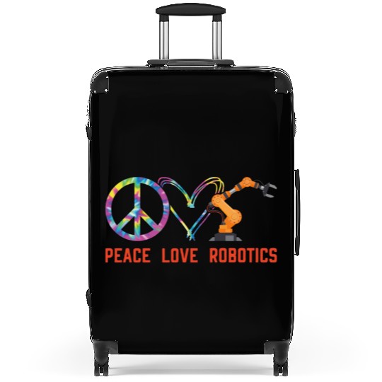Robot Robotics Engineer Tie Dye Suitcases