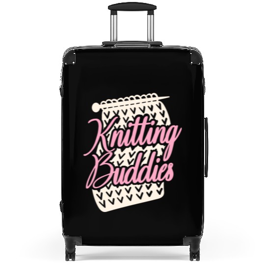 Knitting Knitter Friends Besties Suitcases