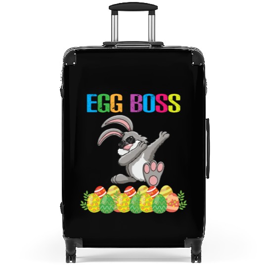Dabbing Egg Boss Easter Bunny Suitcases