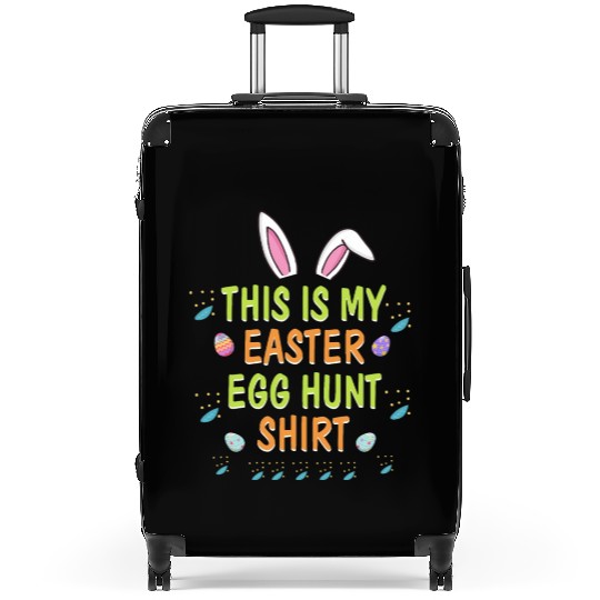 This Is My Easter Egg Hunt Funny Rabbit Face Squad Suitcases