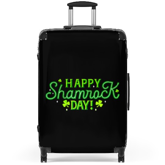 Funny St Patrick's Day Happy Shamrock Day Suitcases