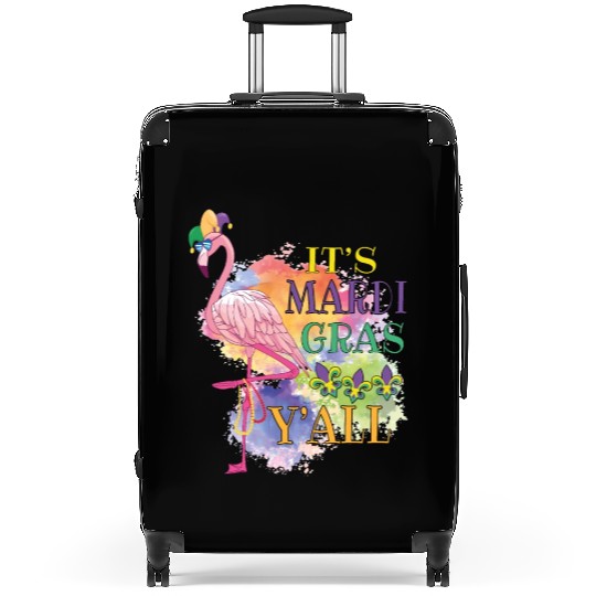 Mardi Gras Flamingo Funny Carnival Party Gift Idea Suitcases
