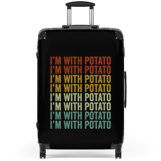 I'm With Potato Potato Lover Suitcases